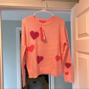 Lily Pulitzer Venla Pink Heart Sweater